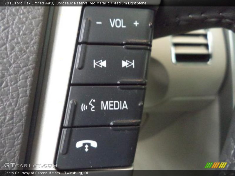Bordeaux Reserve Red Metallic / Medium Light Stone 2011 Ford Flex Limited AWD