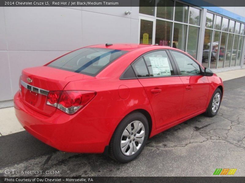 Red Hot / Jet Black/Medium Titanium 2014 Chevrolet Cruze LS