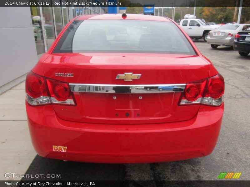Red Hot / Jet Black/Medium Titanium 2014 Chevrolet Cruze LS