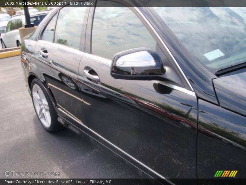 Black / Black 2009 Mercedes-Benz C 300 Sport