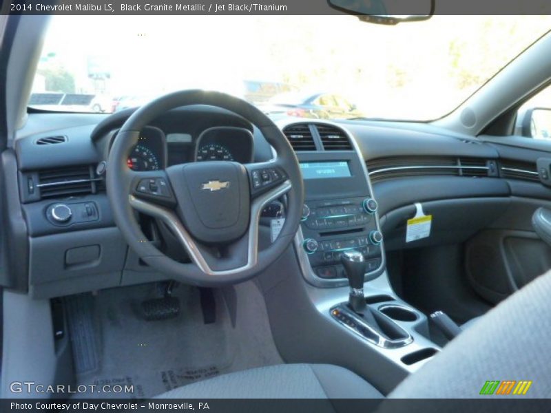 Black Granite Metallic / Jet Black/Titanium 2014 Chevrolet Malibu LS