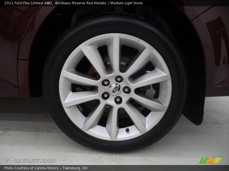 Bordeaux Reserve Red Metallic / Medium Light Stone 2011 Ford Flex Limited AWD