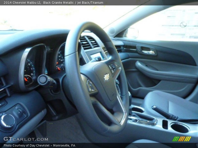 Black Granite Metallic / Jet Black/Titanium 2014 Chevrolet Malibu LS