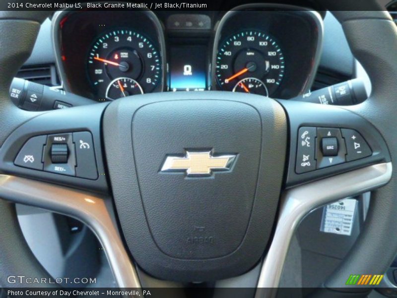 Black Granite Metallic / Jet Black/Titanium 2014 Chevrolet Malibu LS