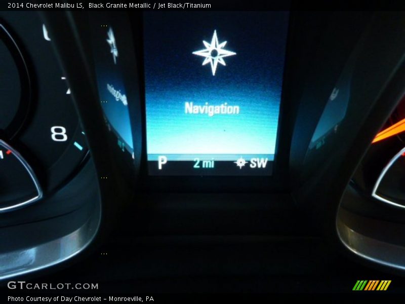 Black Granite Metallic / Jet Black/Titanium 2014 Chevrolet Malibu LS