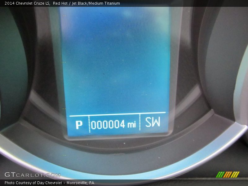 Red Hot / Jet Black/Medium Titanium 2014 Chevrolet Cruze LS