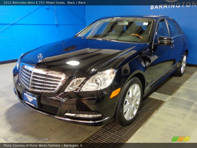 Black / Black 2013 Mercedes-Benz E 350 4Matic Sedan