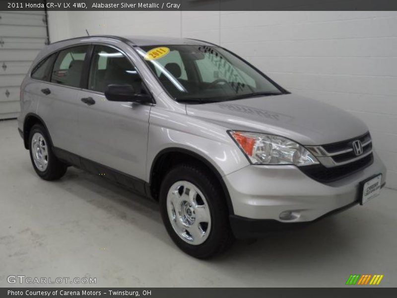 Alabaster Silver Metallic / Gray 2011 Honda CR-V LX 4WD