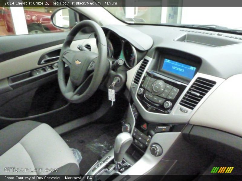 Red Hot / Jet Black/Medium Titanium 2014 Chevrolet Cruze LS