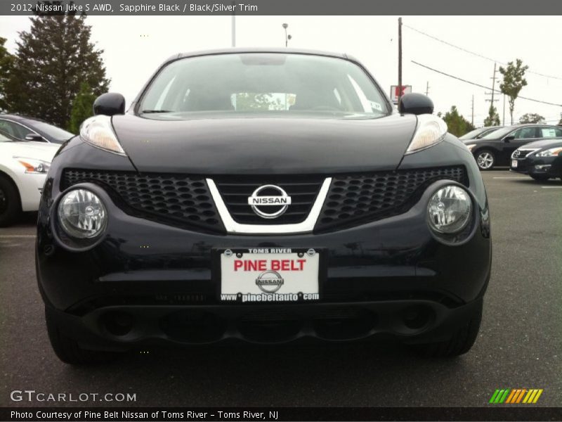 Sapphire Black / Black/Silver Trim 2012 Nissan Juke S AWD
