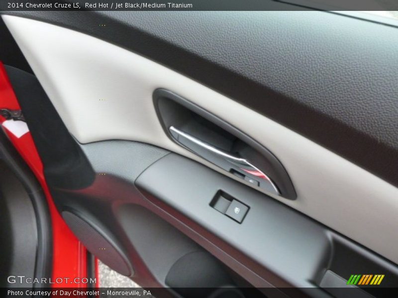 Red Hot / Jet Black/Medium Titanium 2014 Chevrolet Cruze LS