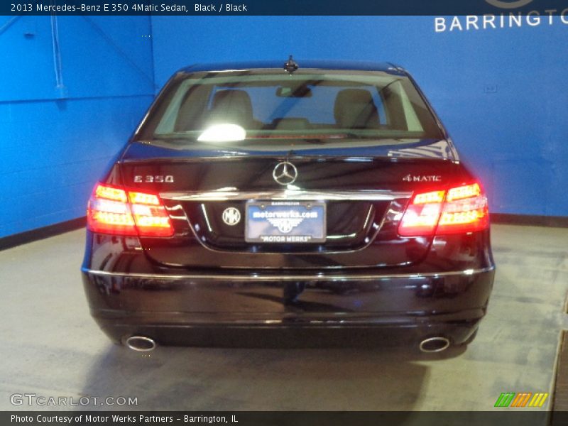 Black / Black 2013 Mercedes-Benz E 350 4Matic Sedan