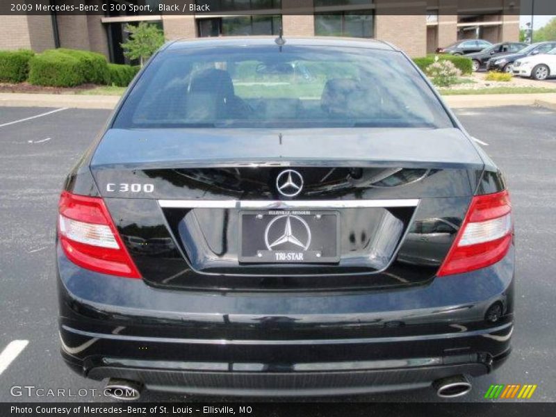 Black / Black 2009 Mercedes-Benz C 300 Sport