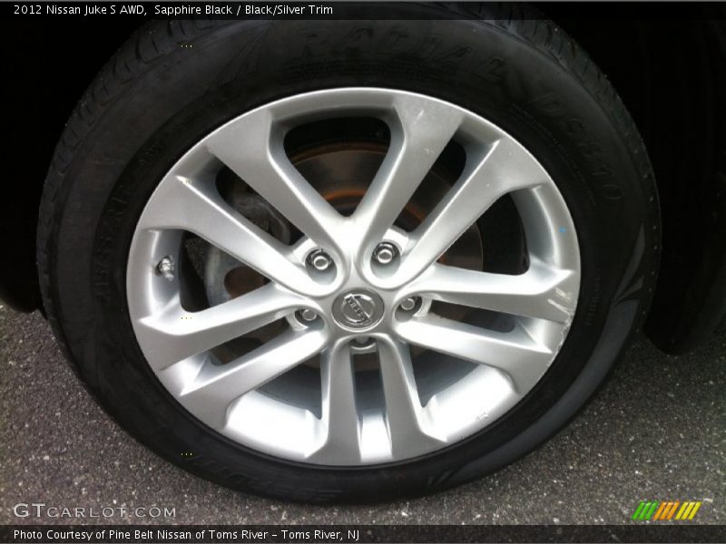Sapphire Black / Black/Silver Trim 2012 Nissan Juke S AWD