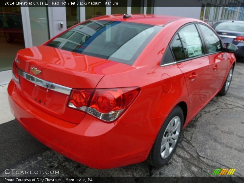 Red Hot / Jet Black/Medium Titanium 2014 Chevrolet Cruze LS