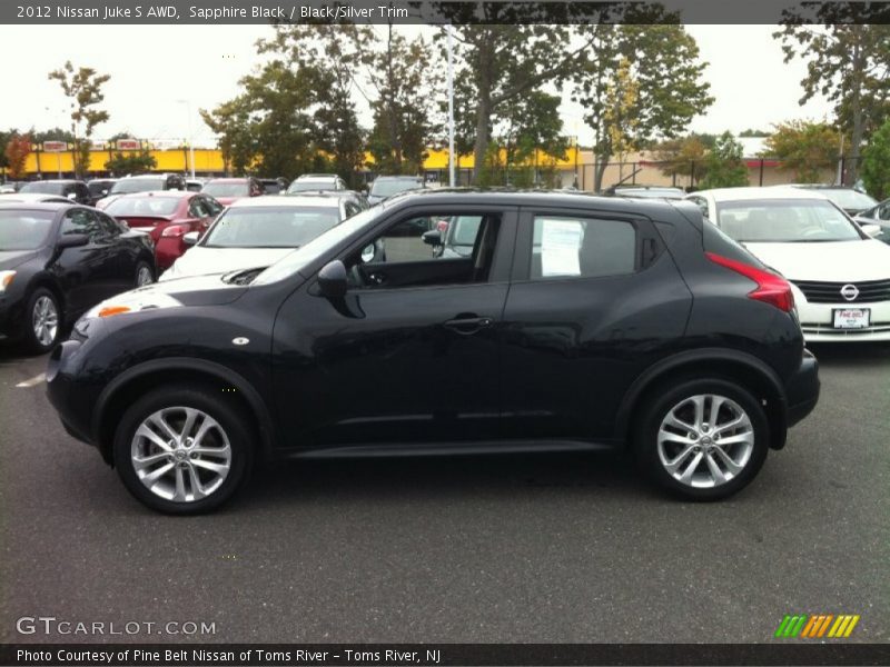 Sapphire Black / Black/Silver Trim 2012 Nissan Juke S AWD
