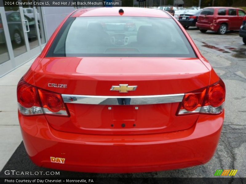 Red Hot / Jet Black/Medium Titanium 2014 Chevrolet Cruze LS
