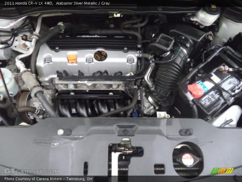 Alabaster Silver Metallic / Gray 2011 Honda CR-V LX 4WD