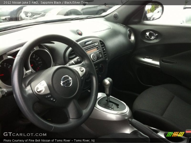 Sapphire Black / Black/Silver Trim 2012 Nissan Juke S AWD