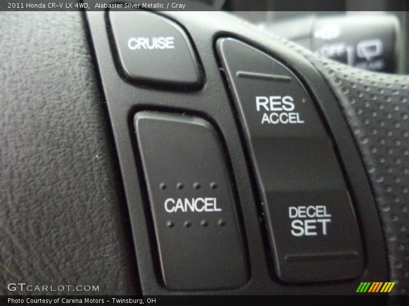 Alabaster Silver Metallic / Gray 2011 Honda CR-V LX 4WD
