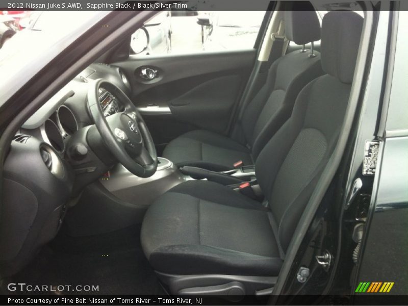 Sapphire Black / Black/Silver Trim 2012 Nissan Juke S AWD