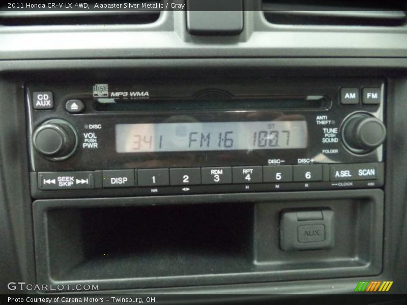 Alabaster Silver Metallic / Gray 2011 Honda CR-V LX 4WD