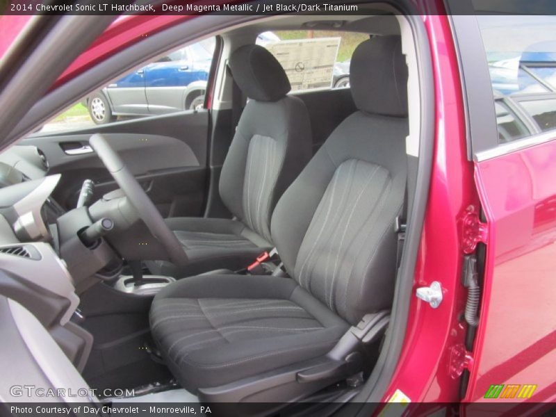 Deep Magenta Metallic / Jet Black/Dark Titanium 2014 Chevrolet Sonic LT Hatchback