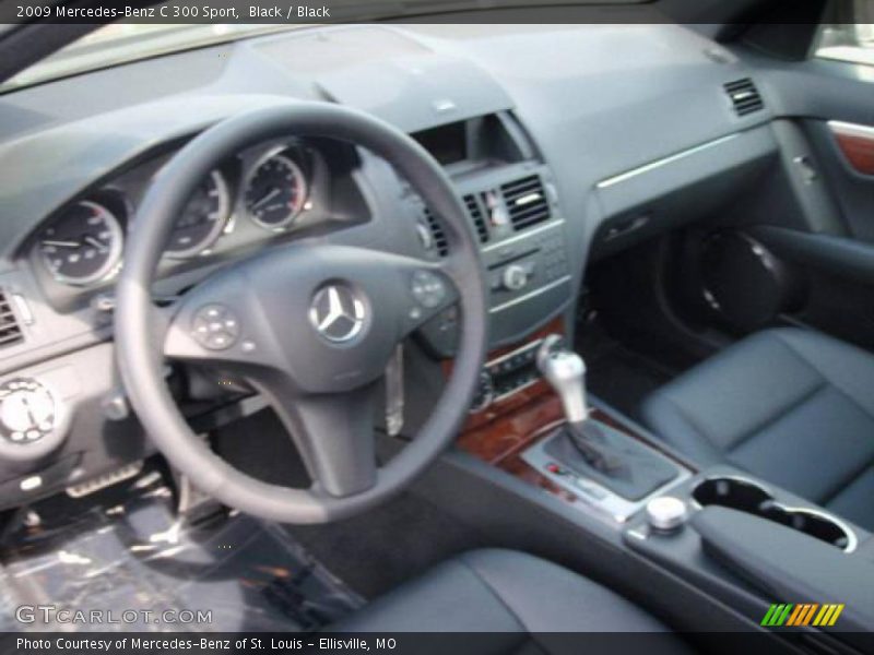 Black / Black 2009 Mercedes-Benz C 300 Sport