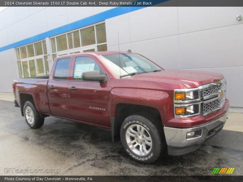 Deep Ruby Metallic / Jet Black 2014 Chevrolet Silverado 1500 LT Double Cab 4x4