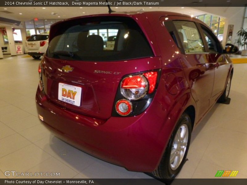 Deep Magenta Metallic / Jet Black/Dark Titanium 2014 Chevrolet Sonic LT Hatchback