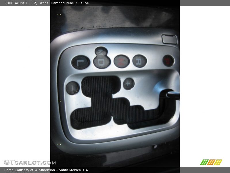 White Diamond Pearl / Taupe 2008 Acura TL 3.2
