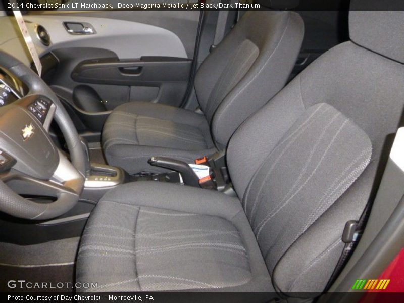 Deep Magenta Metallic / Jet Black/Dark Titanium 2014 Chevrolet Sonic LT Hatchback