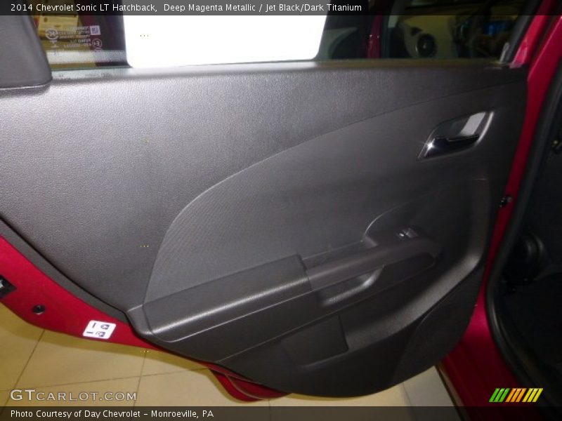 Deep Magenta Metallic / Jet Black/Dark Titanium 2014 Chevrolet Sonic LT Hatchback