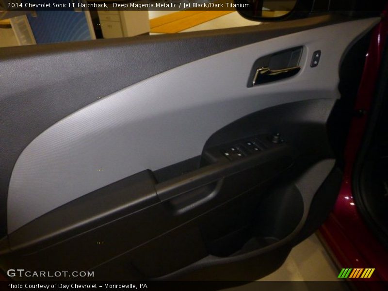 Deep Magenta Metallic / Jet Black/Dark Titanium 2014 Chevrolet Sonic LT Hatchback