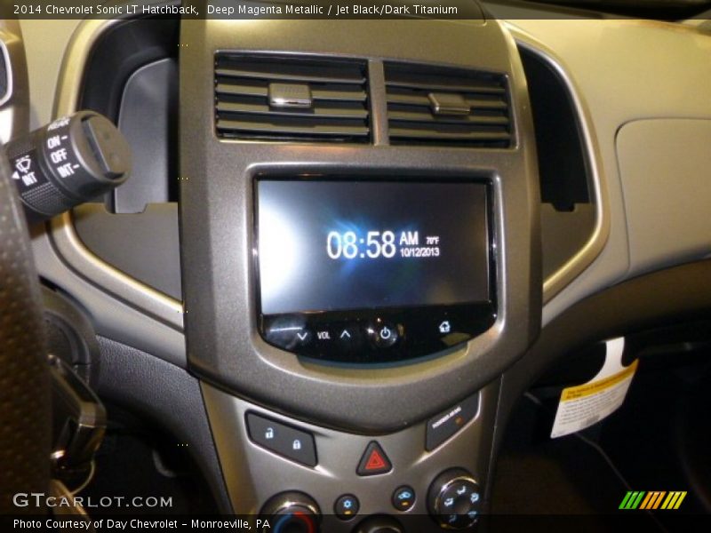 Deep Magenta Metallic / Jet Black/Dark Titanium 2014 Chevrolet Sonic LT Hatchback