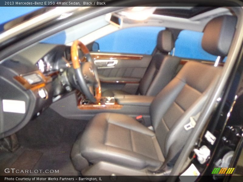 Black / Black 2013 Mercedes-Benz E 350 4Matic Sedan