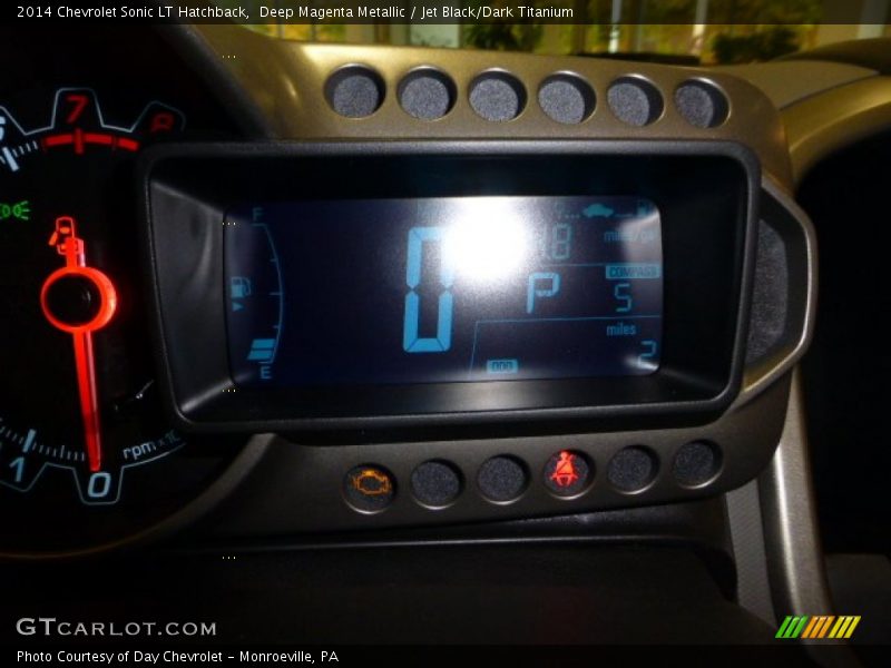 Deep Magenta Metallic / Jet Black/Dark Titanium 2014 Chevrolet Sonic LT Hatchback