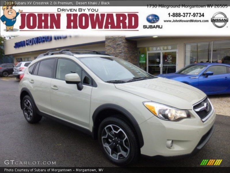 Desert Khaki / Black 2014 Subaru XV Crosstrek 2.0i Premium