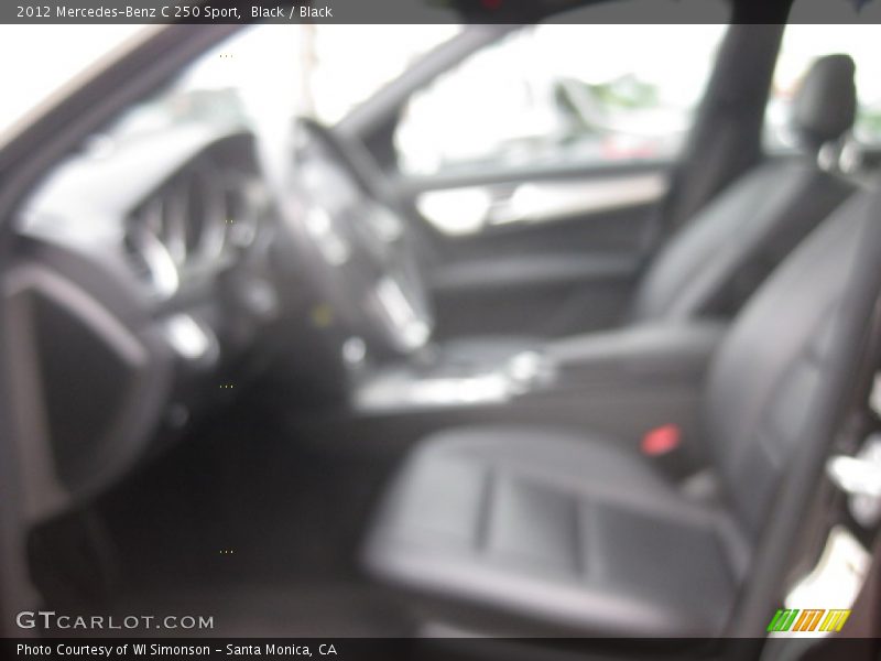 Black / Black 2012 Mercedes-Benz C 250 Sport