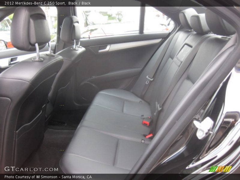 Black / Black 2012 Mercedes-Benz C 250 Sport