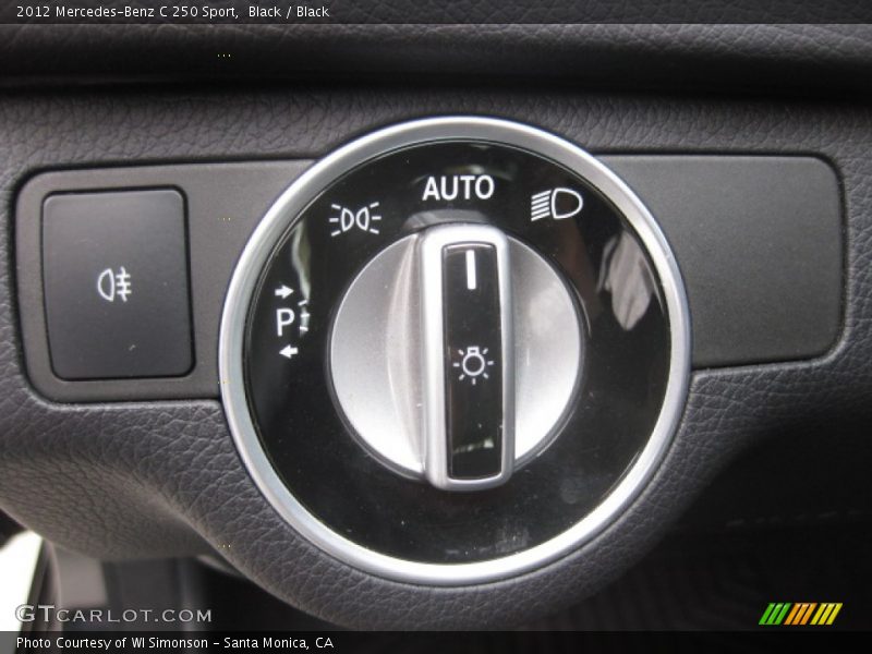 Black / Black 2012 Mercedes-Benz C 250 Sport