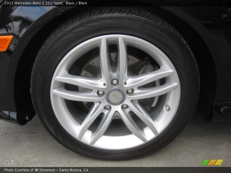 Black / Black 2012 Mercedes-Benz C 250 Sport