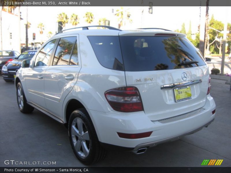 Arctic White / Black 2011 Mercedes-Benz ML 350