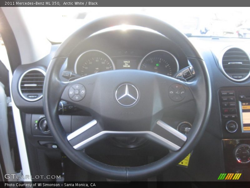 Arctic White / Black 2011 Mercedes-Benz ML 350
