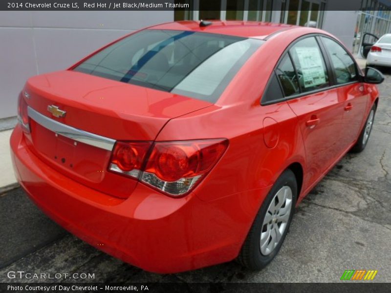 Red Hot / Jet Black/Medium Titanium 2014 Chevrolet Cruze LS