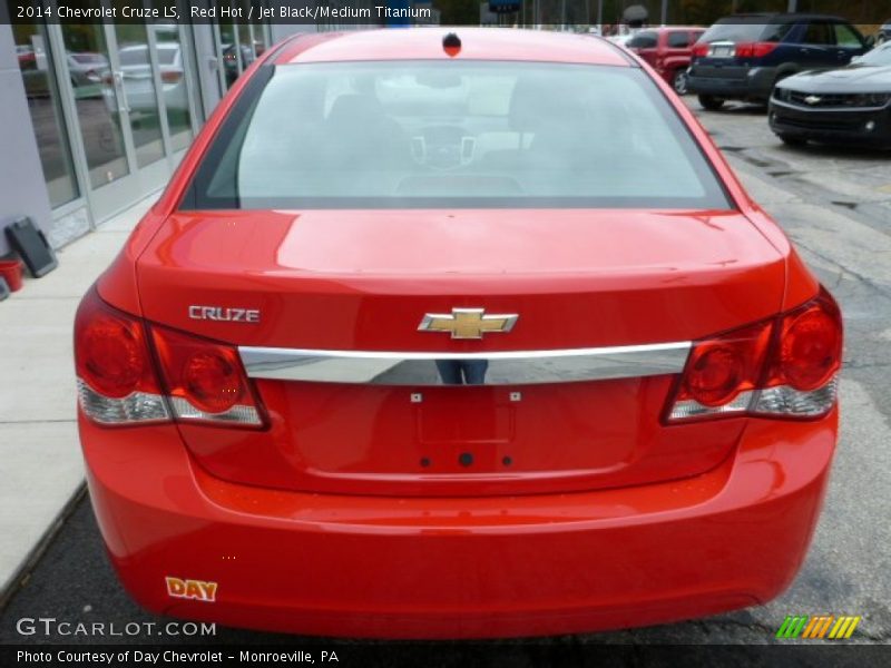 Red Hot / Jet Black/Medium Titanium 2014 Chevrolet Cruze LS