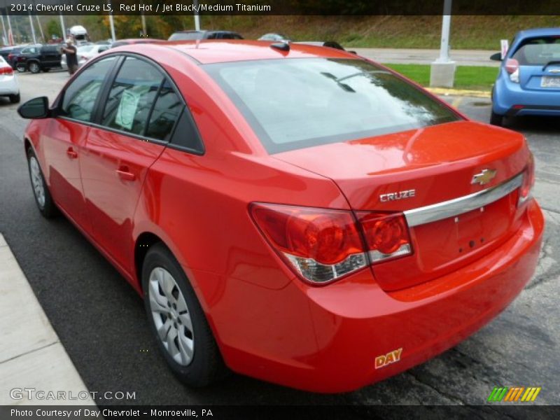 Red Hot / Jet Black/Medium Titanium 2014 Chevrolet Cruze LS