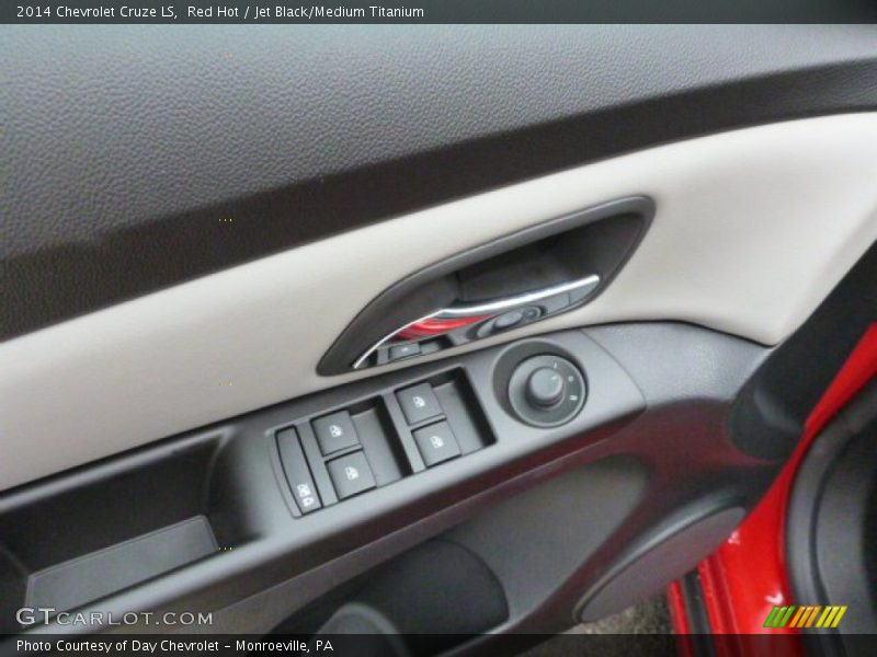 Red Hot / Jet Black/Medium Titanium 2014 Chevrolet Cruze LS