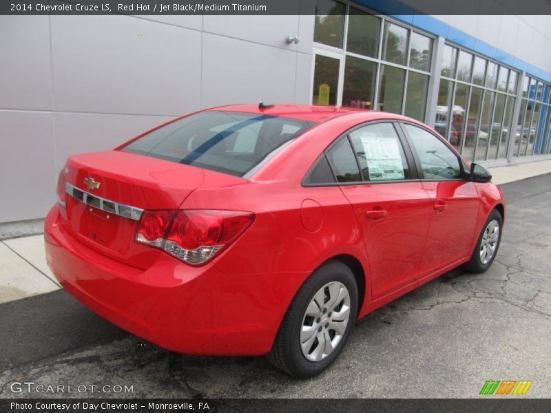Red Hot / Jet Black/Medium Titanium 2014 Chevrolet Cruze LS