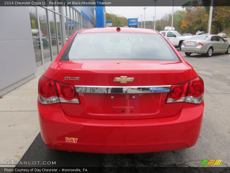 Red Hot / Jet Black/Medium Titanium 2014 Chevrolet Cruze LS